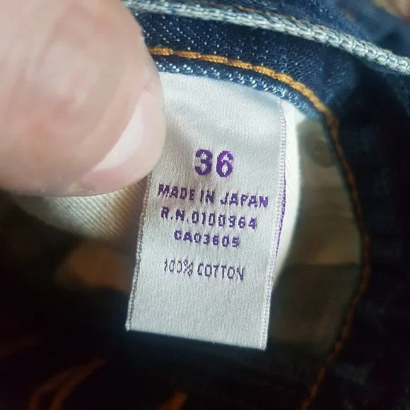 SOLD 🌈 Authentic Vintage PRPS Sashiko Straight Jeans, Made in Japan - Picture 3 of 7